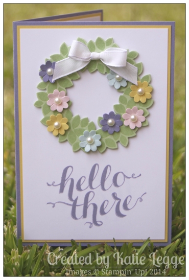 Stampin Up Hello There Spring Card by Katie Legge