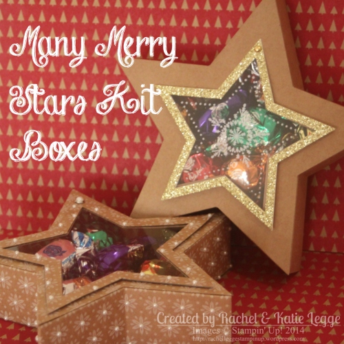 Stampin' Up! Many Merry Stars Kit Star Boxes | Created by Rachel Legge rachelleggestampinup.wordpress.com